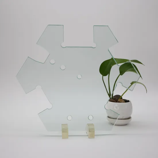 6 mm 8 mm 10 mm de vidrio endurecido transparente para el panel de vidrio de la seno de la ducha