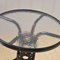 Mesa de vidrio templado redondo de 8 mm 10 mm con bordes pulidos redondos