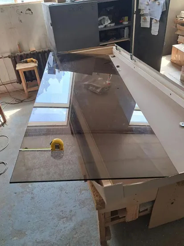 6 mm 8 mm marrón gris vidrio templado transparente para el baño para el baño