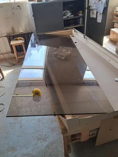 6 mm 8 mm marrón gris vidrio templado transparente para el baño para el baño