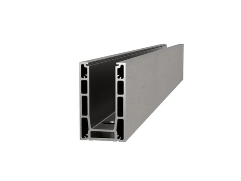 13.14 mm-17.52 mm vidrio laminado templado 117x70 mm Matt White aluminio U canal de balaustrada Perfil