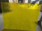 Sapa de vidrieras teñidas de color amarillo de 3 mm de 3 mm 782x960 mm