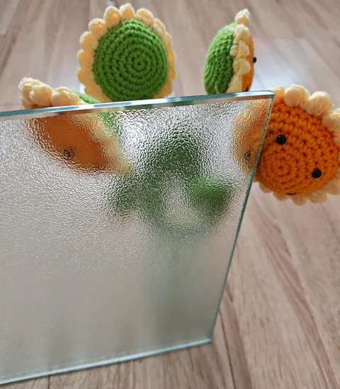 6 mm y 8 mm transparente y bajo vidrio templado estampado de Nashiji de hierro