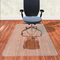 Alfombra de silla de oficina de vidrio templado rectangular para alfombras de madera dura