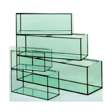 4 mm-12 mm de vidrio de acuario extra transparente con todos los bordes pulidos