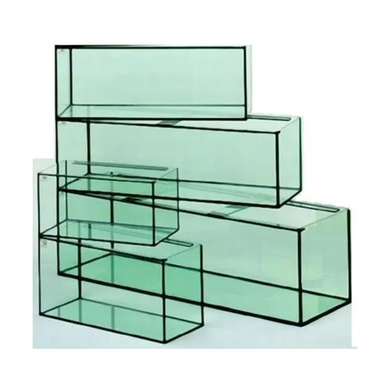 4 mm-12 mm de vidrio de acuario extra transparente con todos los bordes pulidos