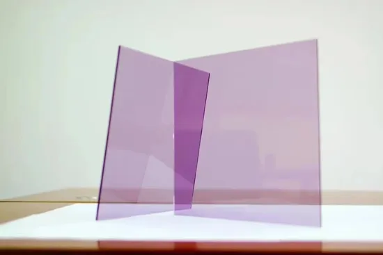 4 mm-12 mm Violeta Ventana de color violeta y vidrio flotador