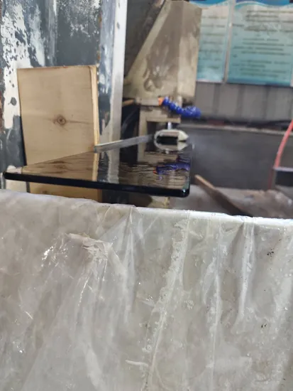 4 mm 5 mm 6 mm 8 mm de vidrio templado ultra transparente marrón con bordes redondos