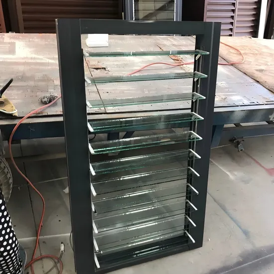 Aventilador de rejillas de ventilación del marco de aluminio persuasteras al aire libre ventanas ajustables