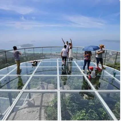 10 mm 12 mm 15 mm Puente de vidrio laminado de 15 mm Puente Skywalk