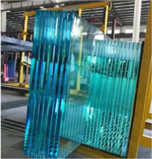 Vidrio laminado templado de 17.52 mm bajo de hierro bajo