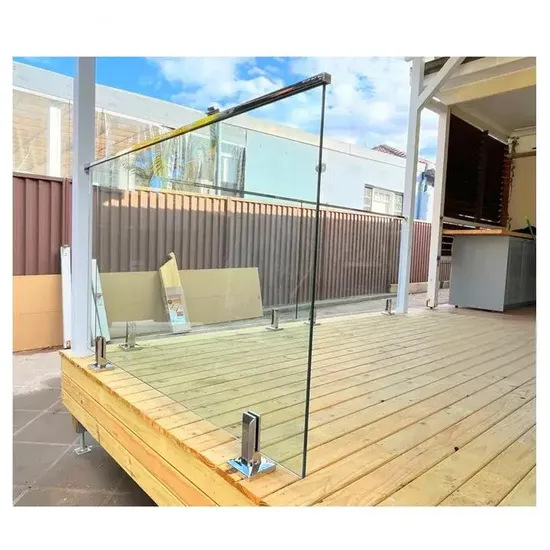 AS/NZS Estándar de 12 mm de vidrio endurecido sin endurecimiento Celadas de piscina sin marco de piscinas y abrazaderas de vidrio