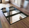 36 mm de 3 capas piso de vidrio sementinal laminado templado transparente