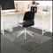 Alfombra de silla de oficina de vidrio templado rectangular para alfombras de madera dura
