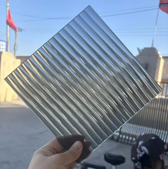 72x96 5 mm Grey Moru Reeded Corrugado Corrugado Corrugado Vidrio estampado Estampado