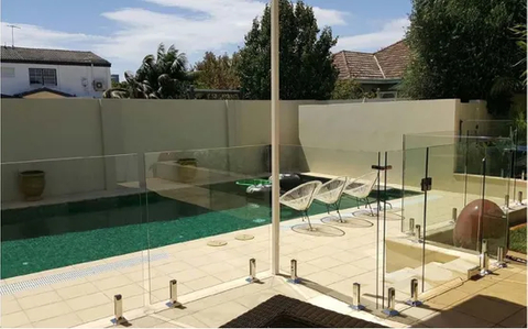 Paneles de la cerca de la piscina de vidrio sin endurecimiento de 12 mm en australia estándar de 12 mm