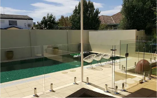 Paneles de la cerca de la piscina de vidrio sin endurecimiento de 12 mm en australia estándar de 12 mm