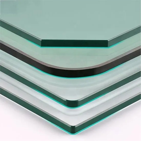 Lápiz de borde plano de 3 mm-12 mm bordes redondos pulidos con vidrio de seguridad templado transparente