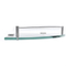 Estante de almacenamiento de baño de vidrio templado de montura de pared de acero inoxidable