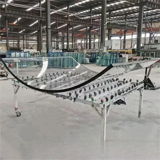 Vidrio templado laminado curvo de 4 mm-12 mm con tamaños personalizados y radio