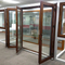 Puerta de balcón deslizante de patio de aluminio de dos pistas y tres pistas de aluminio