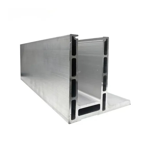 F Forma de aluminio El perfil de balaustrada de canal U con panel de vidrio laminado