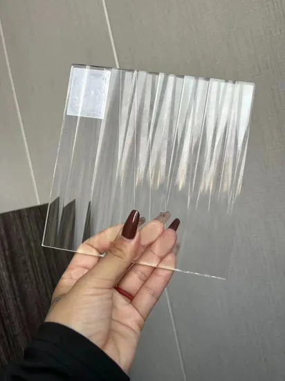 4 mm-8 mm transparente de vidrio estampado de nappelita extra transparente