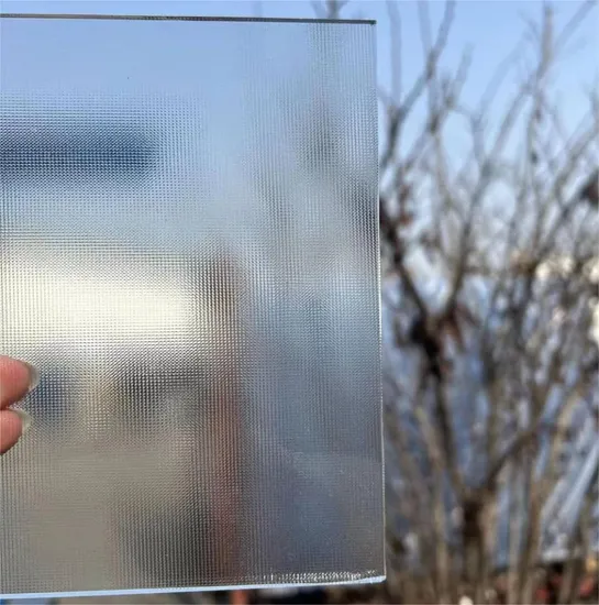 Vidrio texturizado de 4 mm-8 mm transparente con estampado con estampado