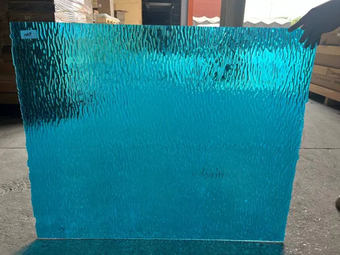 2 mm 3 mm 4 mm 4 mm Blue Tinted de color de vidrio manchado 782x960 mm