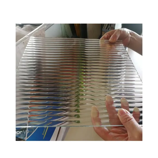 5 mm 8 mm transparente de vidrio estampado de Moru estrecho y estrecho más transparente