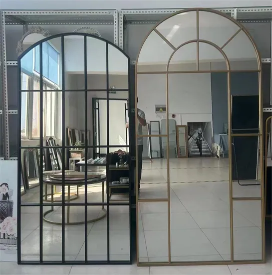 Espejo de arte decorativo de 4 mm de 5 mm con arte de hierro forjado