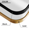 Modern de metal enmarcado rectangular de forma redonda espejo de pared decorativa de baño